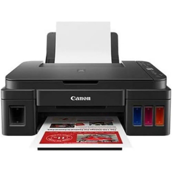 Canon Pixma G3410 3in1 INK WIFI Printer – Print, Copy, Scan, Cloud Link – Up to 48001 x 1200 dpi Resolution – Black and Colour Printing – Refillable Ink Tank ,Black | G3410