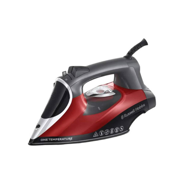 Russell Hobbs One Temperature Steam Iron 2600W Red/Black | 25090-56