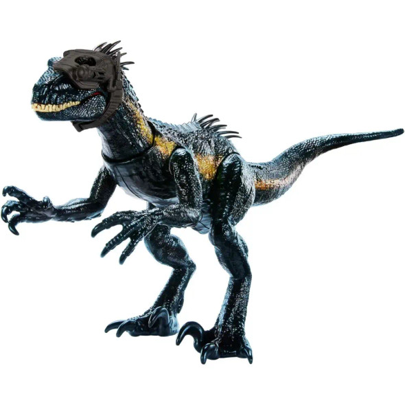 Mattel Jurassic HKY12 World Dinosaur Figure Indoraptor Track N Attack with Tracking Gear & 3 Attack Features, Toy Gift with Physical & Digital Play | MJ-TOY-HKY12