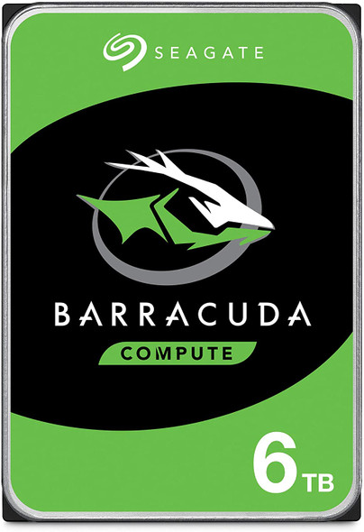 Seagate Barracuda Internal 6TB 3.5 Inch SATA 6Gb / s 5400RPM 256MB Cache Hard Drive for Desktop PC | ST6000DM003