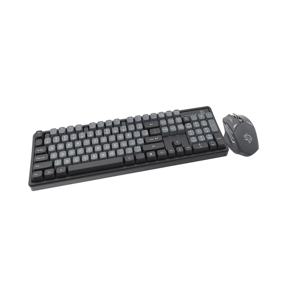 Porodo Gaming Wireless Keyboard Mouse Set | PDX225-GYA