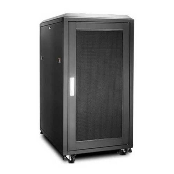 Eusso Server Cabinet 22U W600*D800 Door Type Front Glass-Rear Perforated 4 Cooling Fans + 1 Fixed Shelf | MS-EJS6822-GP
