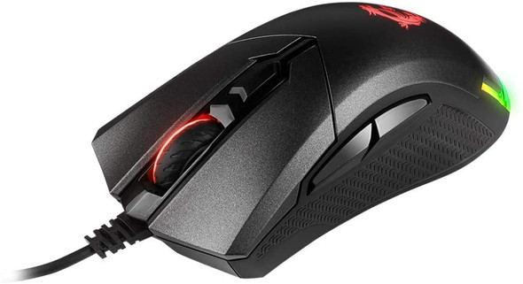 MSI CLUTCH GM50 Gaming USB RGB Adjustable up to 7200 DPI 1ms 6 Buttons Desktop Laptop Gaming Grade Optical Mouse | GM50