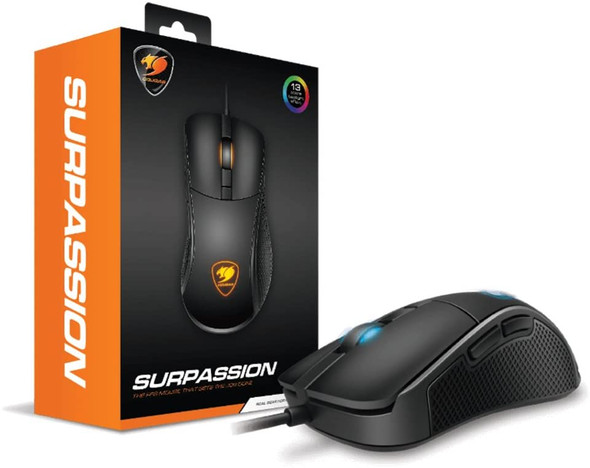 Cougar SURPASSION Gaming Mouse - with On-Board LCD Screen - PixArt PMW3330 Sensor - 50-7,200 DPI On-Board Setting | SURPASSION