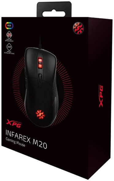 ADATA XPG INFAREX M20 RGB USB Gaming Mouse, Black | M20