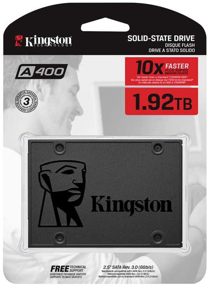Kingston 1.92TB A400 SATA 3 2.5" Internal SSD | SA400S37/1920G