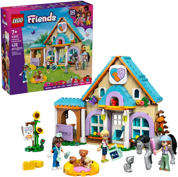 LEO 42651 Horse and Pet Vet Clinic - LEGO Friends Animal Care Set | 42651
