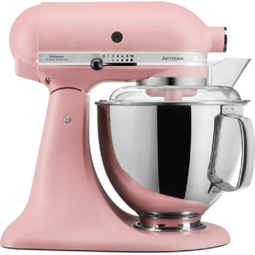 KitchenAid Mixer Tilt-Head  Artisan Matte Dried Rose 4.8l+ 3 L Bowl + Flex edge Beater |  5KSM175PSEDR