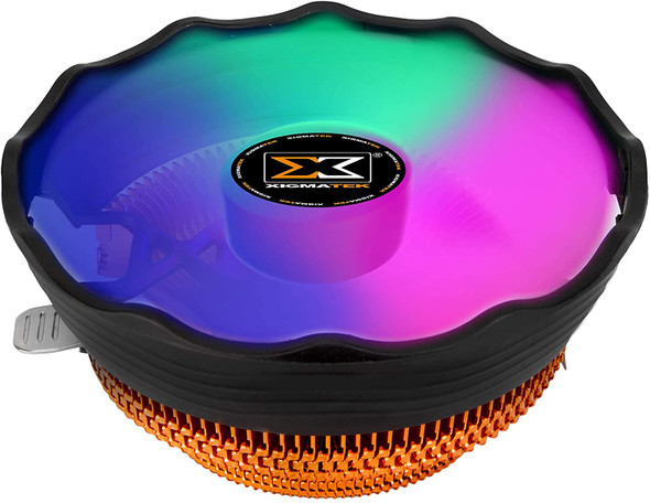 XIGMATEK Apache Plus (Copper Anodized Aluminium Fins, 12cm 1500RPM Multi Color LED Fan) | EN42296