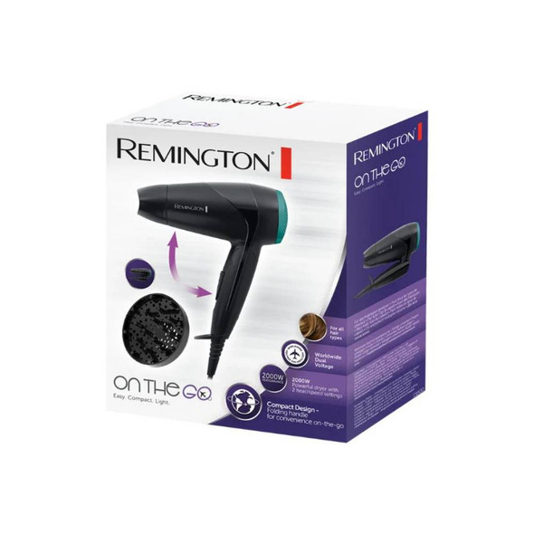 Remington On The Go Compact Travel Hair Dryer 2000W | D1500 U51