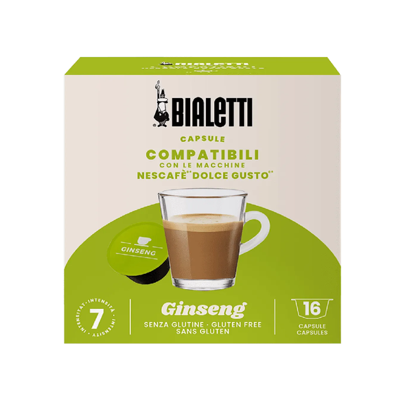 Bialetti Ginseng Aluminum Dolce Gusto Compatible Capsules 16pcs | BIA96080447