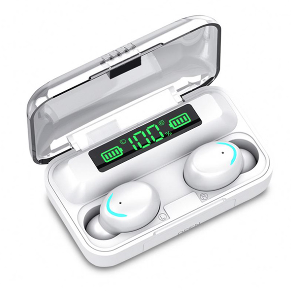 Earbuds F9-5 TWS - True Wireless Bluetooth Earbuds - White | F9-5