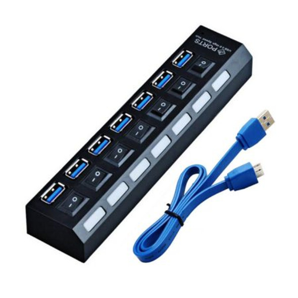 USB3 HUB - 7 Port With Power Adapter | IW-3HB7