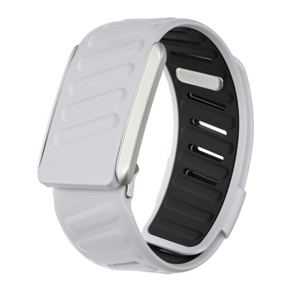 WHOOP Silicone Sport Replacement Band for WHOOP 4.0 - Soft-Touch Waterproof Strap - Light Grey & Black | SSB-WP4
