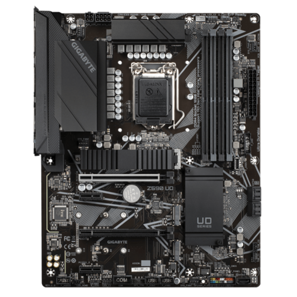 Intel Z590 Ultra Durable Motherboard with Direct 12+1 Phases Digital VRM and DrMOS, Full PCIe 4.0* Design, Extended Thermal Design with Integrated IO Armor, PCIe 4.0 M.2 with Thermal Guard, 2.5GbE Gaming LAN, USB TYPE-C , RGB FUSION 2.0, Q-Flash Plus | Z590 UD