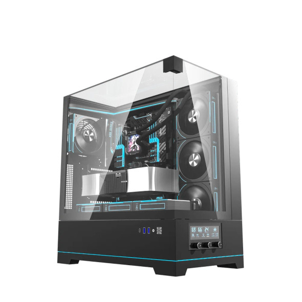 DarkFlash Pro ATX PC Case – Black | DY450