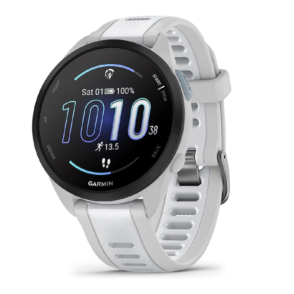 Garmin Forerunner 165 GPS Smartwatch - Mist grey/Whitestone | 010-02863-21
