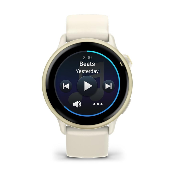 Garmin Vivoactive 6 Smartwatch -  Lunar Gold with Bone Band | 010-02985-01