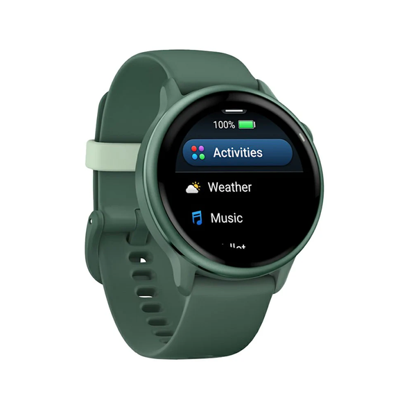 Garmin Vivoactive 6 Smartwatch - Metallic Jasper Green with Jasper Green Band | 010-02985-02