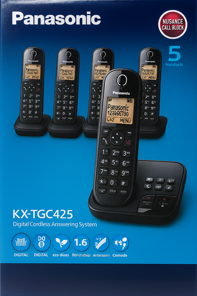 PANASONIC DIGITAL CORDLESS 5 HANDSET | KX-TGC425#