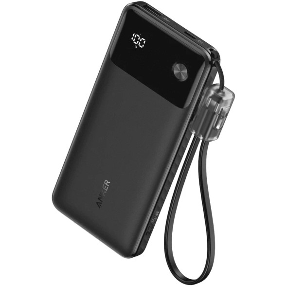 Anker Power Bank 10,000mAh 22.5W with Digital Display - Black | A1258
