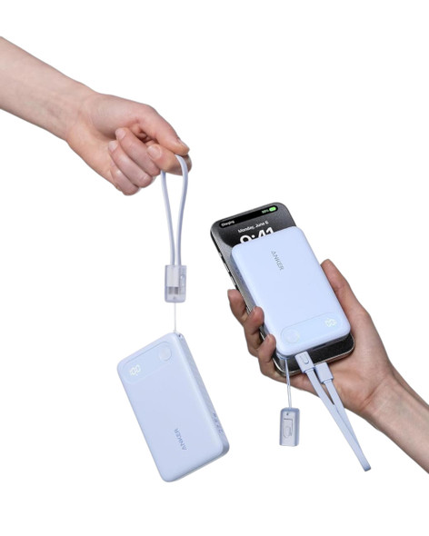 Anker Power Bank 10,000mAh 22.5W with Digital Display - Purple | A1258 Anker Power Bank 10,000mAh 22.5W with Digital Display - Purple | A1258