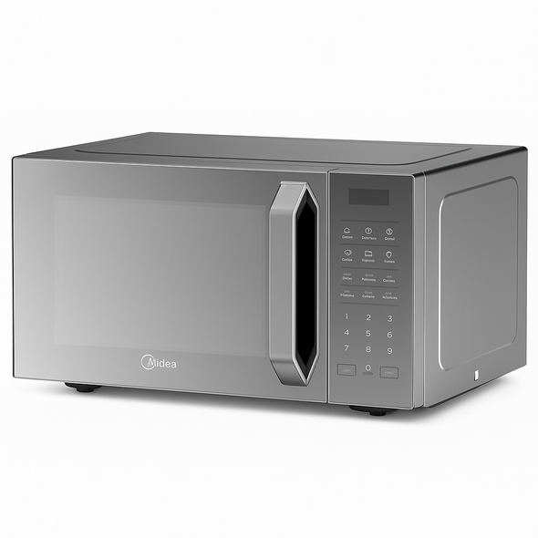 Midea Microwave 29L with Grill 900W, 11 Preset Programs - Silver | EG9P032MX