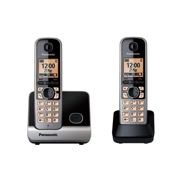 Panasonic Cordless Phone 2 Handsets With Caller Id | KX-TG6712 US