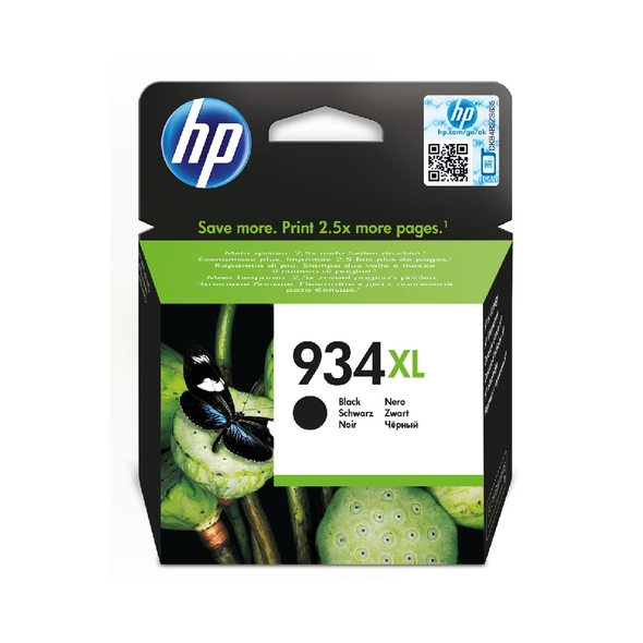 HP 934XL High Yield Original Ink Cartridge - Black | C2P23AE