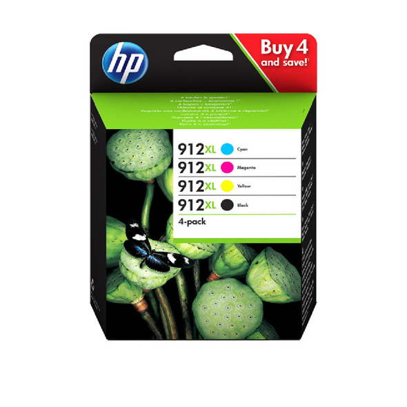 HP 912 4-pack Original Ink - Tri-color | 6ZC74AE