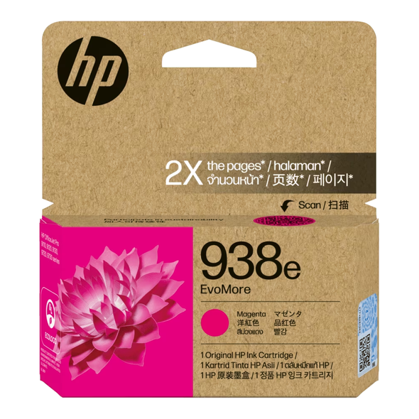 HP 938e EvoMore Original Ink Cartridge - Magenta | 4S6Y0PE
