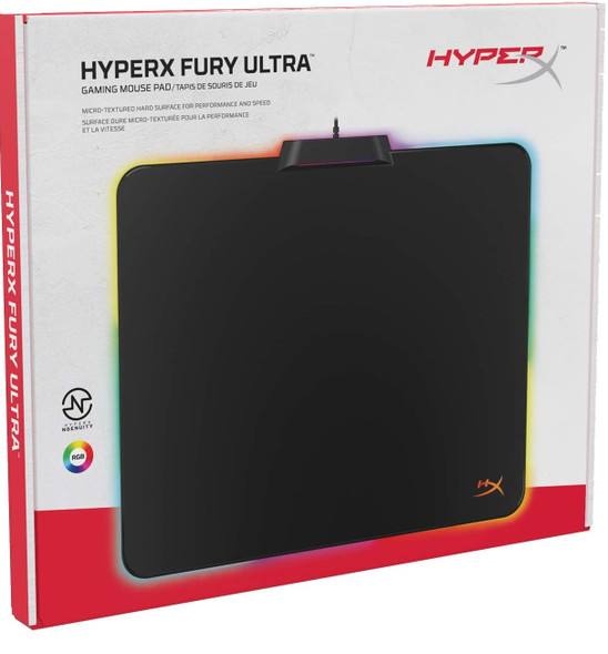 HyperX Fury Ultra – RGB Gaming Mouse Pad, Medium | HX-MPFU-M