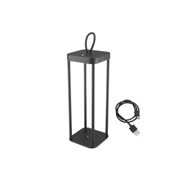 Beper Rechargeable LED Lantern, 25 Warm Light LEDs, Battery Life Up to 12 Hours, Black | P207ILI100