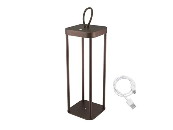 Beper Rechargeable LED Lantern, 25 Warm Light LEDs, Battery Life Up to 12 Hours, Bronze | P207ILI102