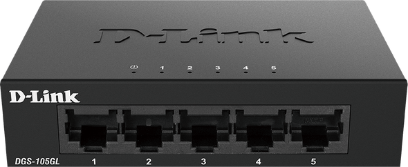 D-Link Ethernet Switch, 5 Port Gigabit 10/100/1000 Mbps Unmanaged | DGS-105GL