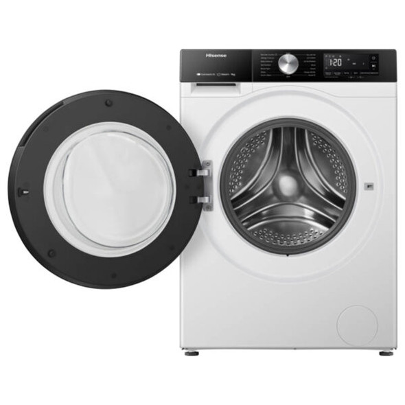 Hisense Washer Front Load 9KG 1400RPM Inverter Steam White | WF3S9043BW