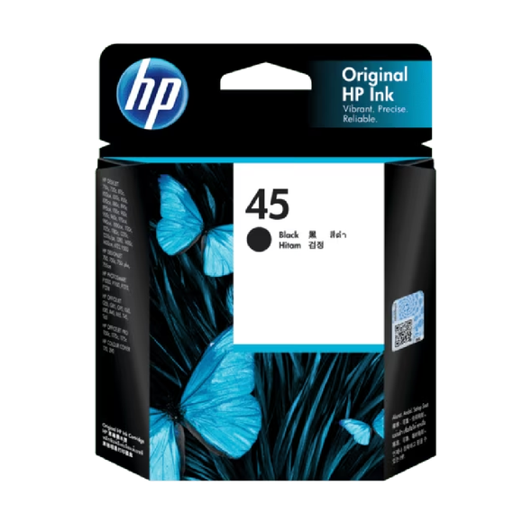 HP 45 Original Ink Cartridge - Black | 51645AE
