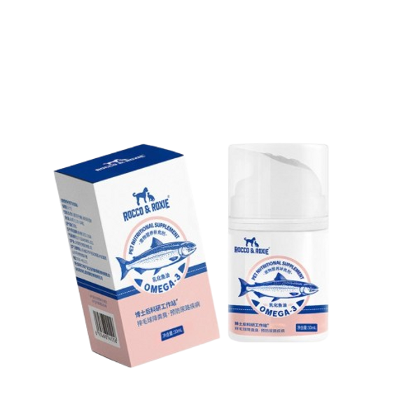 Rocco & Roxie Pet Salmon Cream – Omega-3 Nutritional Supplement, 50ml Rocco & Roxie Pet Salmon Cream – Omega-3 Nutritional Supplement, 50ml