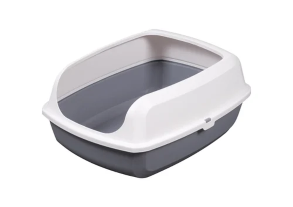 Cat Litter Box with Shovel – Dark Grey