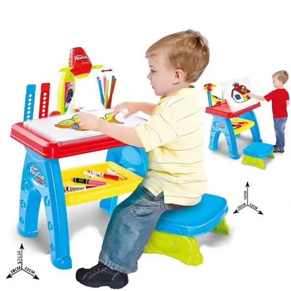 Super Projector Creativity Desk & Stool Set for Kids | 8787