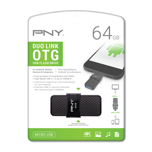PNY Duo Link OTG Micro USB 3.0 64GB