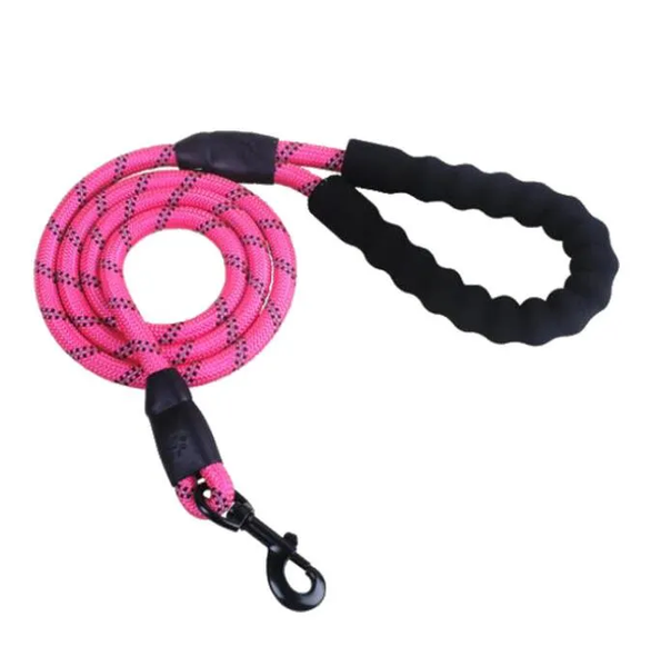 Heavy-Duty Rope Dog Leash - Pink | PET-DL-PNK01