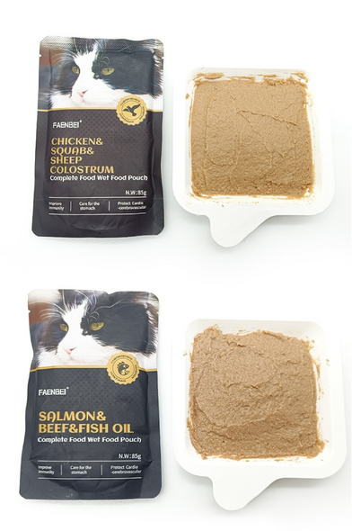 FAENBEI Complete Food Wet Pouches - Moose Flavor - 12 Pcs | FNB-MO12