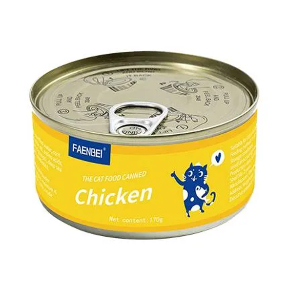 FAENBEI Shredded Cat Food Can - Chicken - 85 g | FNB-SHC85-CHK
