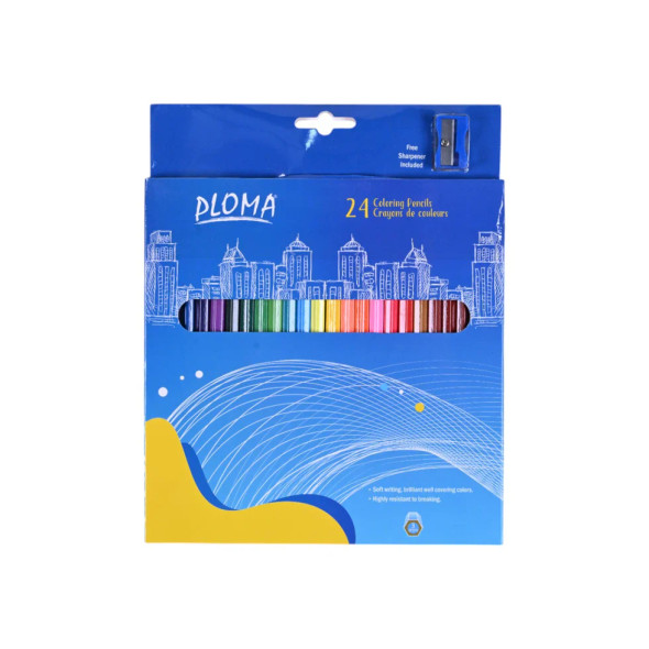 PLOMA Coloring Pencils -24 Colors