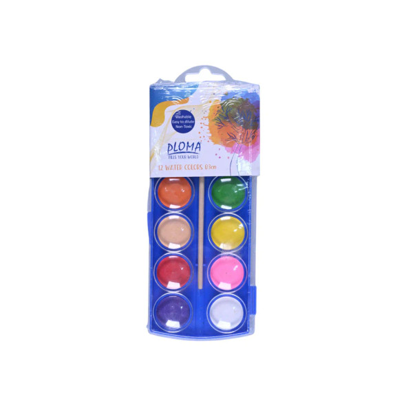 Ploma 12 Watercolors Set