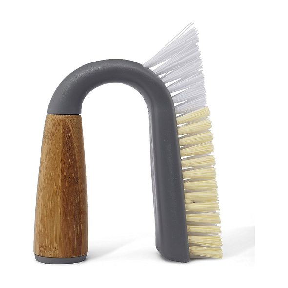 Full Circle Grunge Buster Grout & Tile Scrub Brush, Grey | FC11125GY