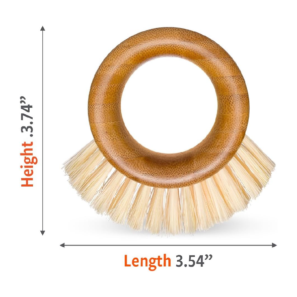 Full Circle Ring Bamboo Vegetable and Fruit Cleaning Brush | FC09106