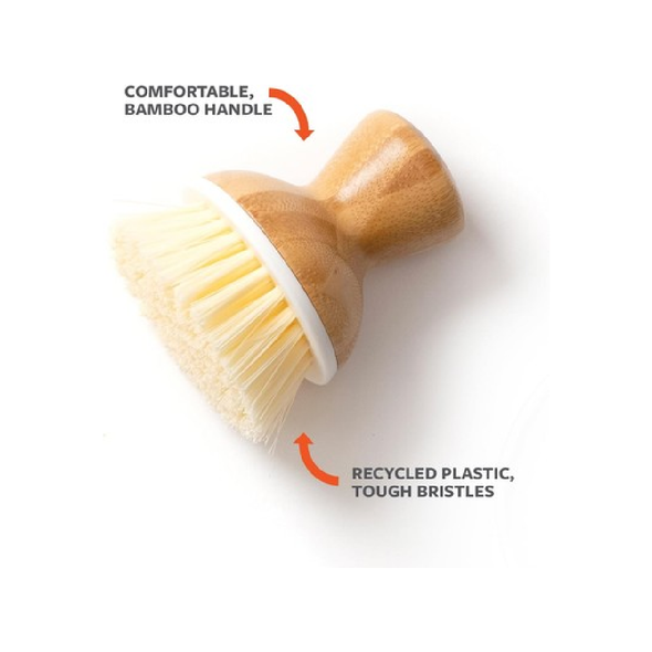 Full Circle Bubble Up Bamboo Dish Brush | FC12115W