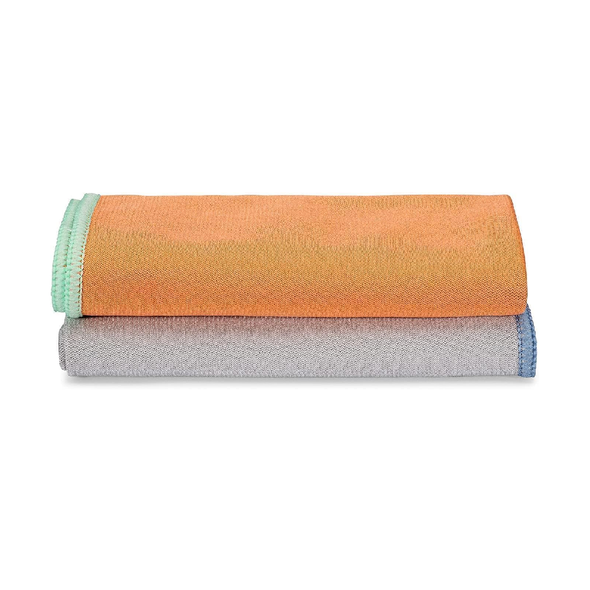 Full Circle Glass Cleaning Recycled Microfiber Cloths - Set of 2 | FC20203M